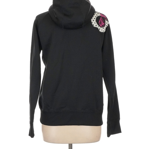 Vintage Y2K Volcom V Line Science Black Patchwork Jacket Snowboard - Sz Large - Picture 2 of 8